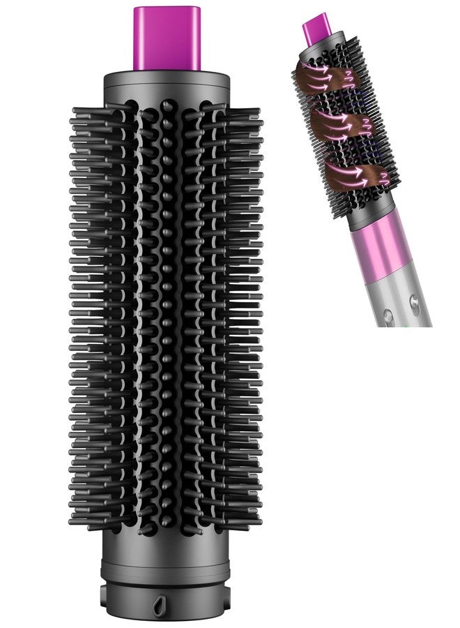 PUREGUST Upgraded 2.3inch Round Volumizing Brush Attachment Compatible with Dyson Airwrap HS01 HS05 HS08 Accessories, Upgraded Bristles for Dry Hair Add Volume Style Bangs Smooth Hair Rose - Image 1